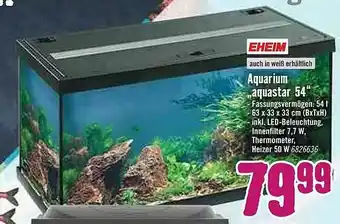 Hornbach Aquarium „aquastar 54” Eheim Angebot