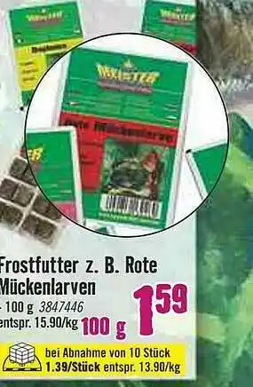 Hornbach Frostfutter Z. B. Rote Mückenlarven Angebot