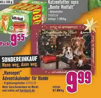 Hornbach „hansepet” Adventskalender Für Hunde Angebot