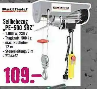 Hornbach Pattfield Seilhebezug „pe-500 Shz” Angebot