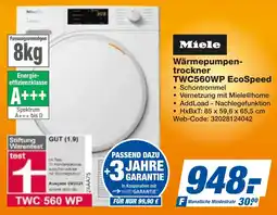 expert Techno Land Miele Wärmepumpentrockner TWC560WP EcoSpeed Angebot