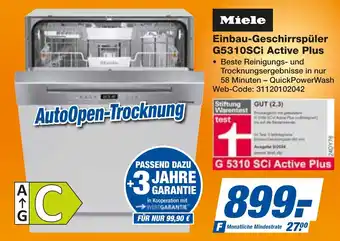 expert Techno Land Miele Einbau-Geschirrspüler G5310SCI Active Plus Angebot