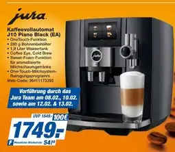 expert Techno Land jura Kaffeevollautomat J10 Piano Black (EA) Angebot