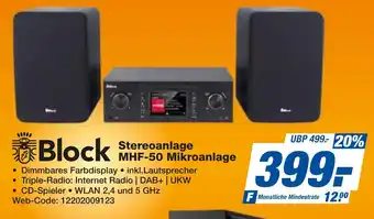 expert Techno Land Block Stereoanlage MHF-50 Mikroanlage Angebot