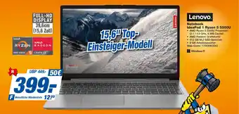 expert Techno Land Lenovo Notebook IdeaPad 1 Ryzen 5 5500U Angebot