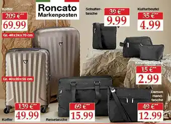 Woolworth Roncato Koffer, Reisetasche, Schultertasche, Kulturbeutel Oder Damen Handtasche Angebot