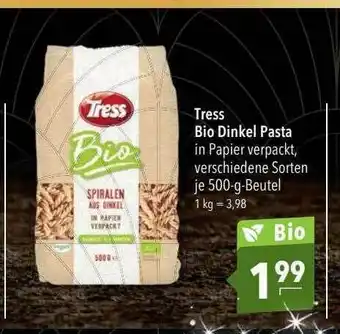 CITTI Markt Tress Bio Dinkel Pasta Angebot