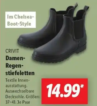 Lidl CRIVIT Damen- Regen- stiefeletten Angebot