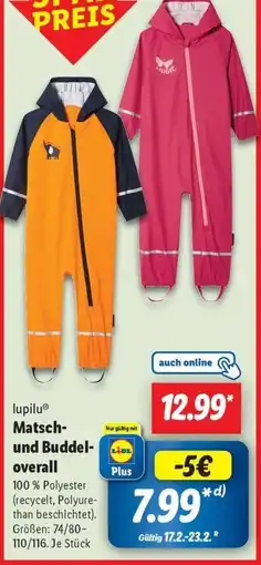 Lidl lupiluⓇ Matsch- und Buddel- overall Angebot