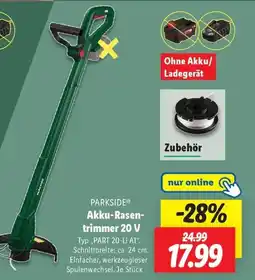 Lidl PARKSIDE® Akku-Rasen- trimmer 20 V Angebot