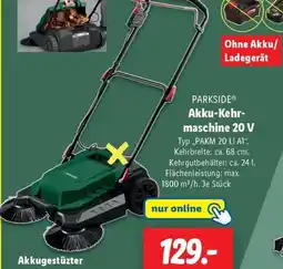 Lidl PARKSIDE® Akku-Kehr- maschine 20 V Angebot