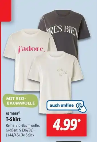 Lidl esmaraⓇ T-Shirt Angebot