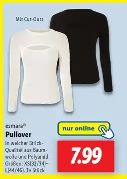 Lidl esmaraⓇ Pullover Angebot