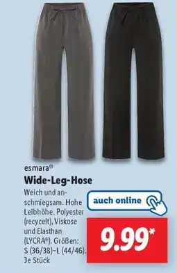 Lidl esmaraⓇ Wide-Leg-Hose Angebot