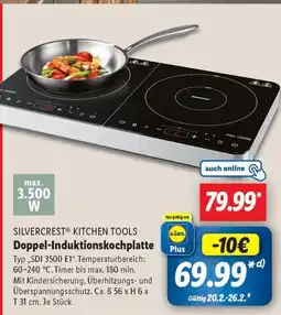 Lidl SILVERCREST KITCHEN TOOLS Doppel-Induktionskochplatte Angebot