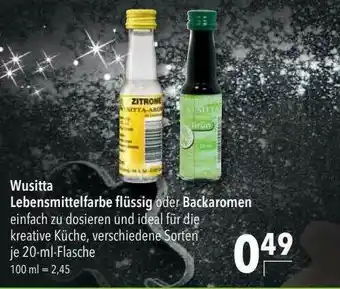 CITTI Markt Wusitta Lebensmittelfarbe Flüssig Oder Backaromen Angebot