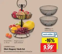 Lidl LIVARNO home Obst-Etagere/-Korb-Set Angebot