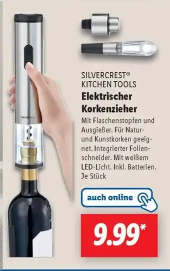 Lidl SILVERCREST® KITCHEN TOOLS Elektrischer Korkenzieher Angebot