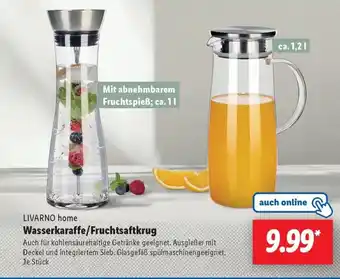 Lidl LIVARNO home Wasserkaraffe/Fruchtsaftkrug Angebot