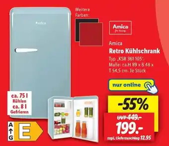 Lidl Amica Retro Kühlschrank Angebot