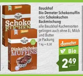 CITTI Markt Bauckhof Bio Demeter Schokomuffin Oder Schokokuchen Backmischung Angebot