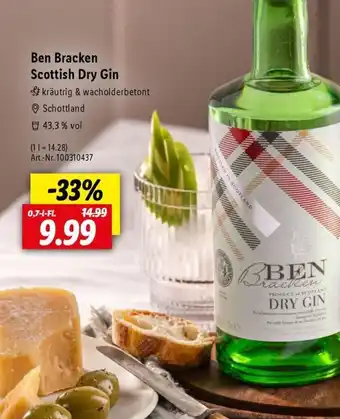 Lidl Ben Bracken Scottish Dry Gin Angebot