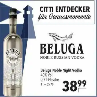 CITTI Markt Beluga Noble Night Vodka Angebot