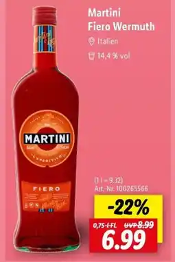 Lidl Martini Fiero Wermuth Angebot