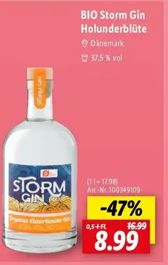 Lidl BIO Storm Gin Holunderblüte Angebot