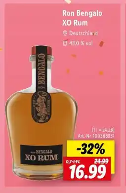 Lidl Ron Bengalo XO Rum Angebot