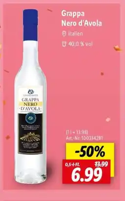 Lidl Grappa Nero d'Avola Angebot