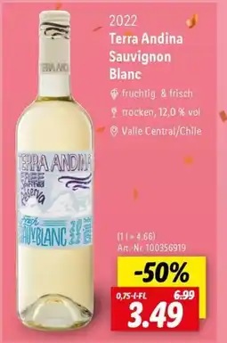 Lidl Terra Andina Sauvignon Angebot