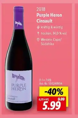 Lidl Purple Heron Cinsault Angebot