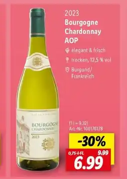 Lidl 2023 Bourgogne Chardonnay AOP Angebot