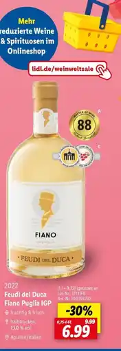 Lidl 2022 Feudi del Duca Fiano Puglia IGP Angebot