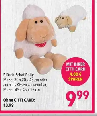 CITTI Markt Plüsch-schaf Polly Angebot