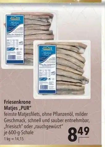 CITTI Markt Friesenkrone Matjes „pur“ Angebot