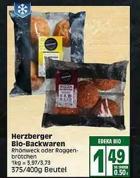 Edeka Herzberger Bio-backwaren Angebot