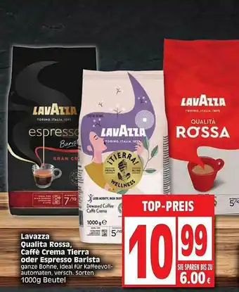 Edeka Lavazza Qualita Rossa, Caffe Crema Tierra Oder Espresso Barista Angebot