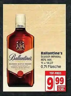 Edeka Ballantine's Angebot