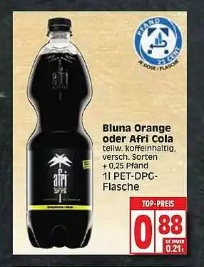 Edeka Bluna Orange Oder Afri Cola Angebot