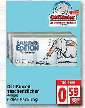 Edeka Ottifanten Taschentücher Angebot