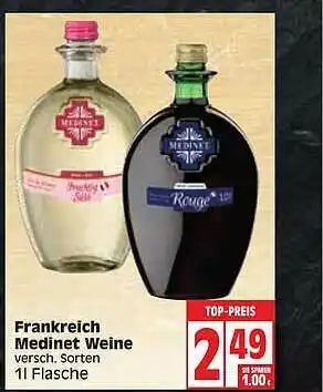 Edeka Frankreich Medinet Weine Angebot