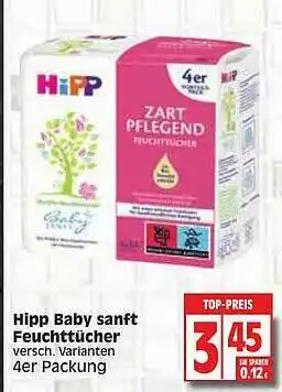 Edeka Hipp Baby Sanft Feuchttücher Angebot