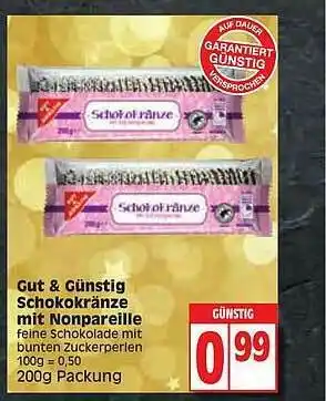 Edeka Gut & Günstig Schokokranze Mit Nonpareille Angebot