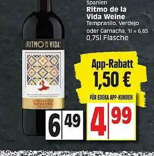 Edeka Spanien Ritmo De La Vida Weine Angebot