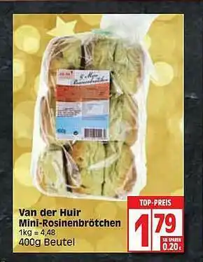 Edeka Van Der Huir Mini-rosinenbrötchen Angebot