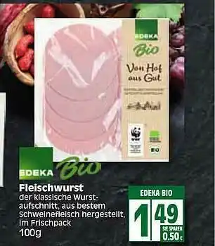 Edeka Edeka Bio Fleischwurst Angebot