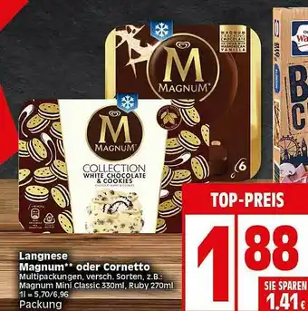 Elli Markt Langnese Magnum Oder Cornetto Angebot