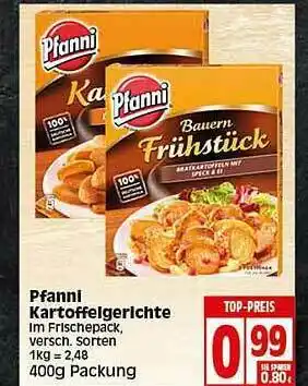 Elli Markt Pfanni Kartoffelgerichte Angebot